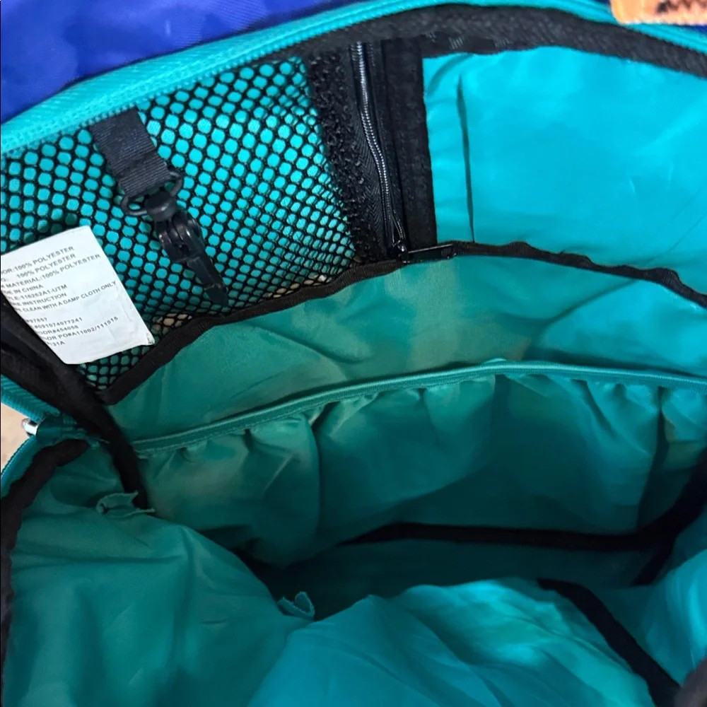 Avia Hiking Pack in Black, Blue, Teal & Orange